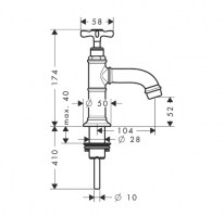 GRIFO LAVABO MONTREUX AXOR HANSGROHE